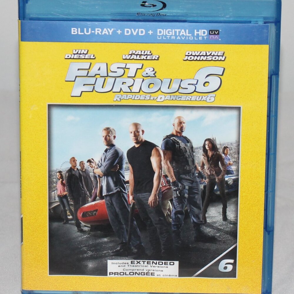 Blue Ray Movie Fast and Furious 6 With Vin Diesel , Paul Walker ,Dwayne Johnson